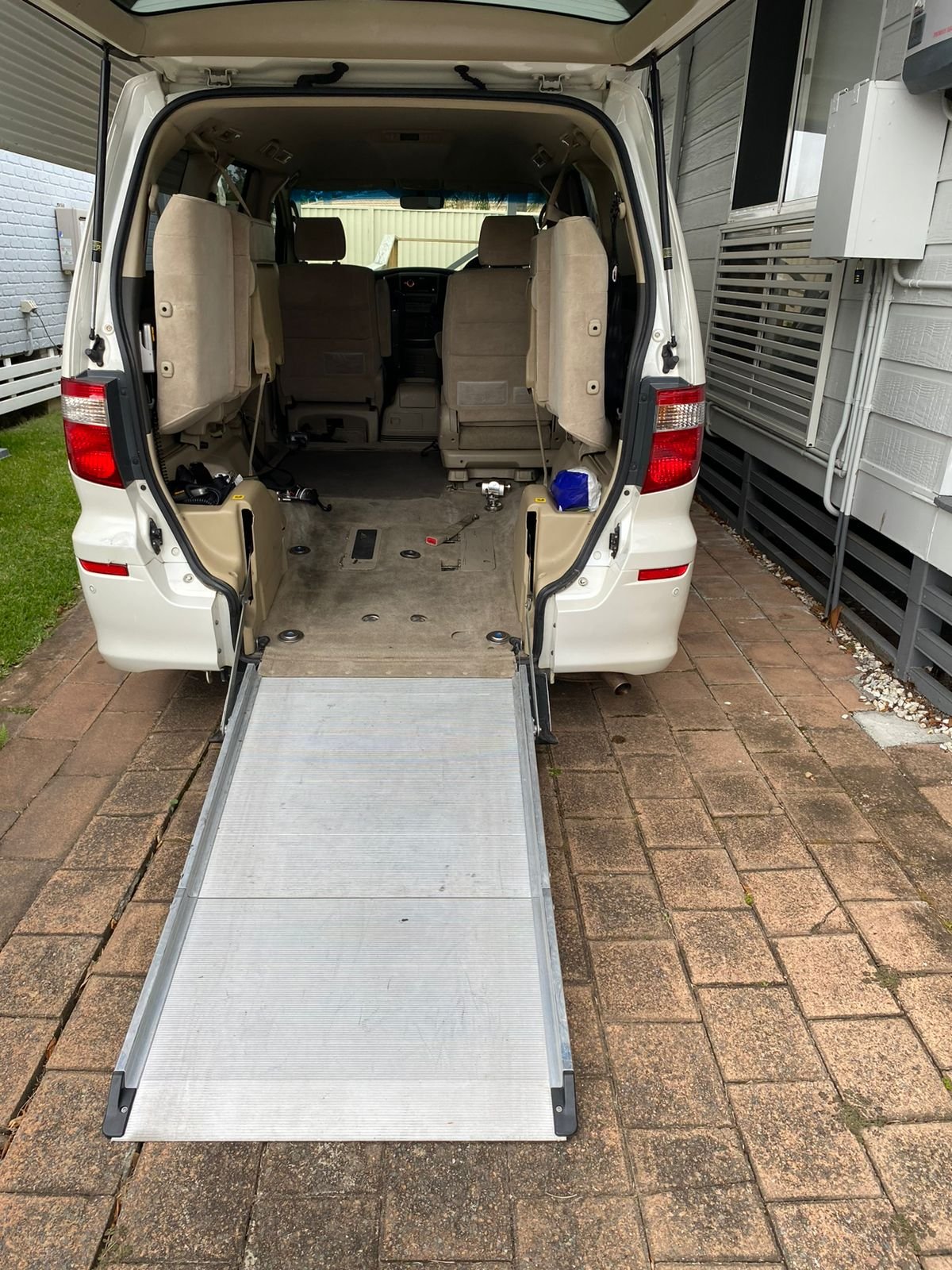 Modern wheelchair taxi with dual entry options - Model C